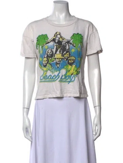 Pre-owned Madeworn Graphic Print Crew Neck T-shirt In White