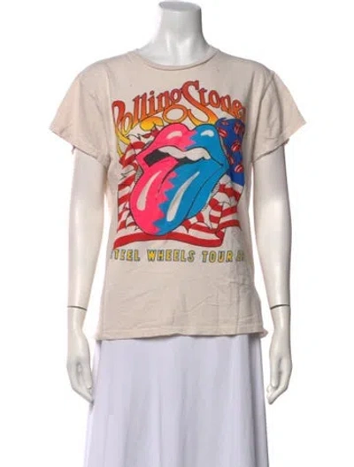 Pre-owned Madeworn Graphic Print Crew Neck T-shirt In White