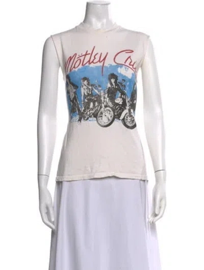 Pre-owned Madeworn Graphic Print Crew Neck T-shirt In White