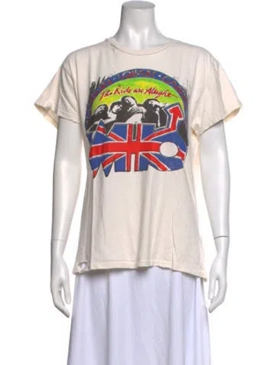 Pre-owned Madeworn Graphic Print Crew Neck T-shirt In White
