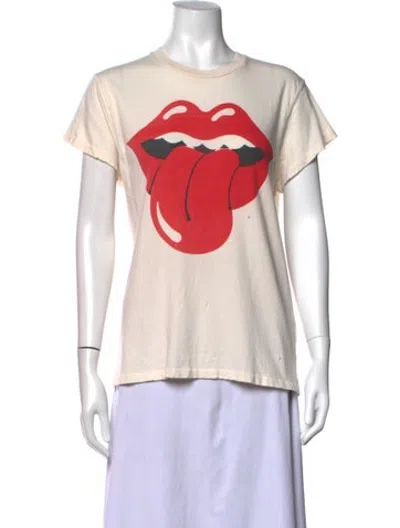 Pre-owned Madeworn Graphic Print Crew Neck T-shirt In White