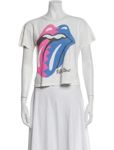Pre-owned Madeworn Graphic Print Crew Neck T-shirt In White