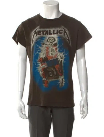 Pre-owned Madeworn Graphic Print Short Sleeve In Gray