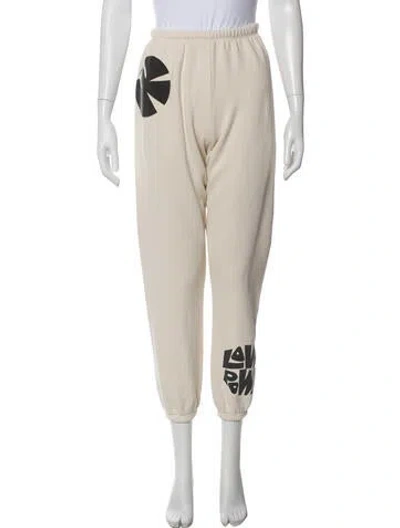 Pre-owned Madeworn Graphic Print Sweatpants In Neutral