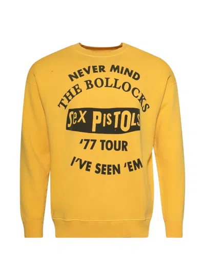 Madeworn Graphic-print Sweatshirt In Yellow