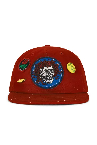 Madeworn Grateful Dead Snapback Hat In Red