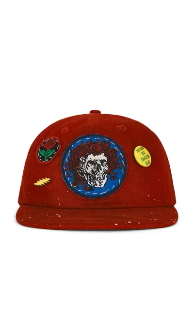 Madeworn Grateful Dead Snapback Hat In Red
