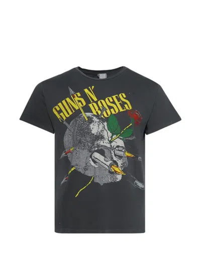 Madeworn Gun N' Roses Skull Graphic T-shirt In Gray