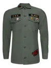 Madeworn Guns N Roses-appliqué Shirt In Green