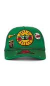 Madeworn Guns N Roses Trucker Hat In Green
