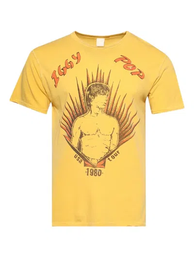 Madeworn Iggy Pop Tour T-shirt In Yellow