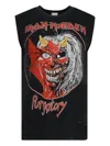 Madeworn Iron Maiden-graphic Cotton Tank In Black
