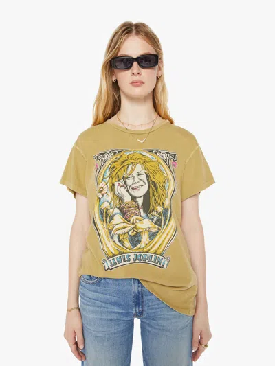 Madeworn Janis Joplin T-shirt Sand T-shirt In Khaki - Size X-large