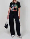 Madeworn Joan Jett Tee In Coal Pigment In Black