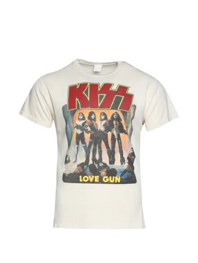 Madeworn Kiss Graphic-print T-shirt In Neutral