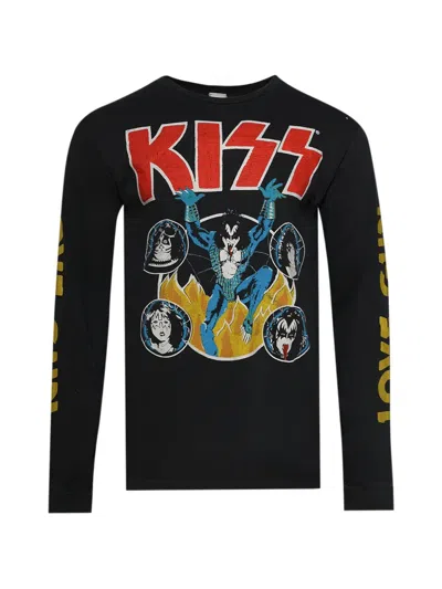 Madeworn Kiss Long-sleeve Graphic T-shirt In Black