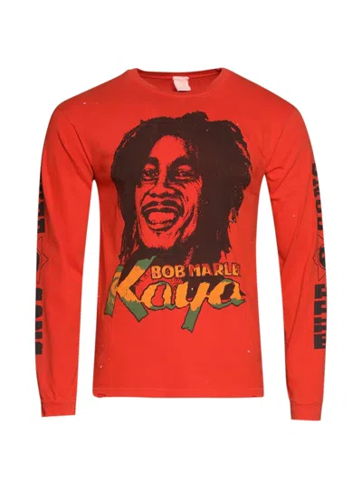 Madeworn Long-sleeve Graphic T-shirt In Red