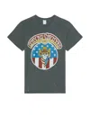 Madeworn Lynyrd Skynyrd Skull T-shirt In Gray