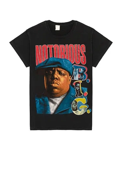 Madeworn Notorious Big T-shirt Coal Pigment In Black
