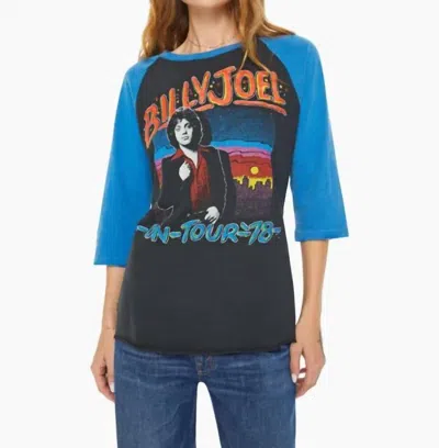 Madeworn Raglan Tee In Coal/ Fog In Multi