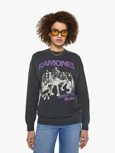 Madeworn Ramones Sweatshirt Coal T-shirt In Black