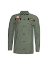 Madeworn Rolling Stone Jacket Faded Army In Green