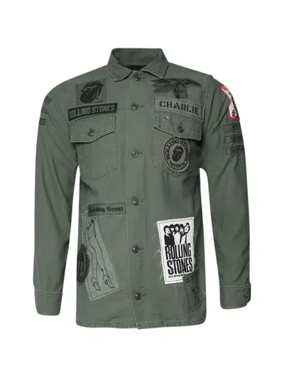 Madeworn Rolling Stones Patch-detail Military Jacket In Multi