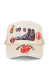 Madeworn Rolling Stones Trucker Hat In Neutral