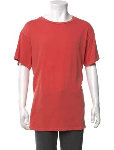 Pre-owned Madeworn Scoop Neck Short Sleeve T-shirt In Orange