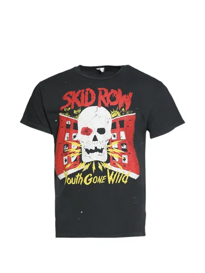 Madeworn Skid Row 90's Skull-graphic T-shirt In Black