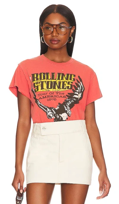 Madeworn The Rolling Stones Tee In Cherry