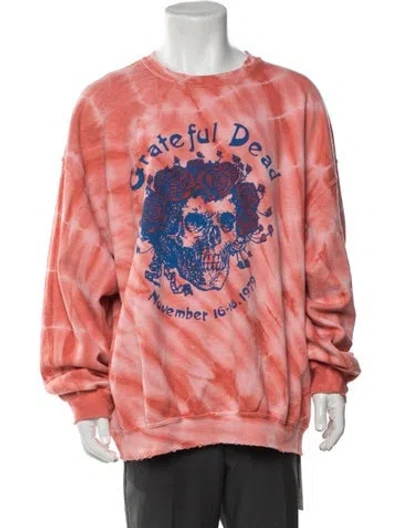 Pre-owned Madeworn Tie-dye Print Crew Neck Sweatshirt In Multicolor