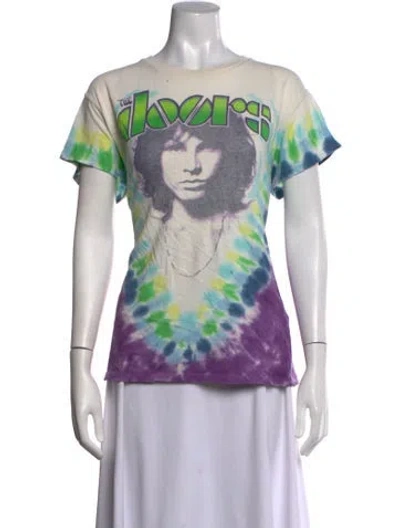 Pre-owned Madeworn Tie-dye Print Crew Neck T-shirt In Multicolor