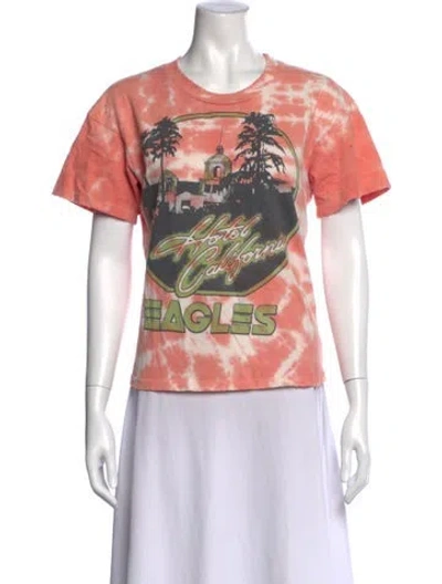 Pre-owned Madeworn Tie-dye Print Crew Neck T-shirt In Neutral
