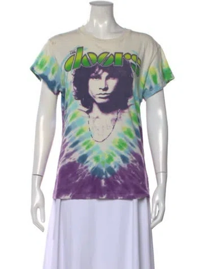Pre-owned Madeworn Tie-dye Print Crew Neck T-shirt In Neutral
