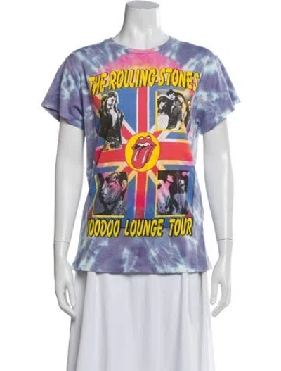 Pre-owned Madeworn Tie-dye Print Crew Neck T-shirt W/ Tags In Purple