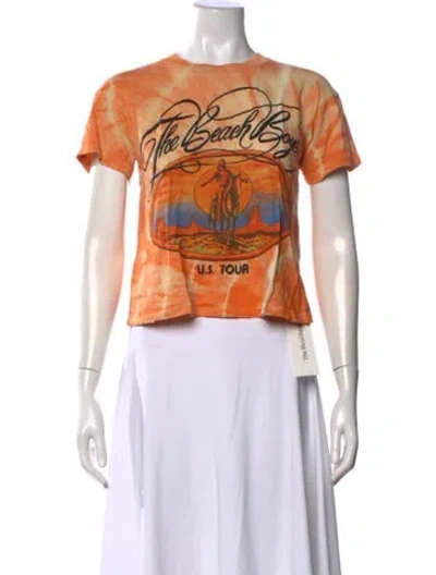 Pre-owned Madeworn Tie-dye Print Crew Neck T-shirt In White