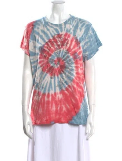 Pre-owned Madeworn Tie-dye Print Scoop Neck T-shirt In Multi