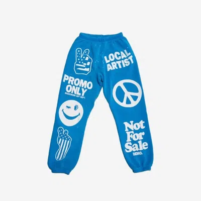 Madeworn Unisex Art Happens Sweatpants In Bright Blue