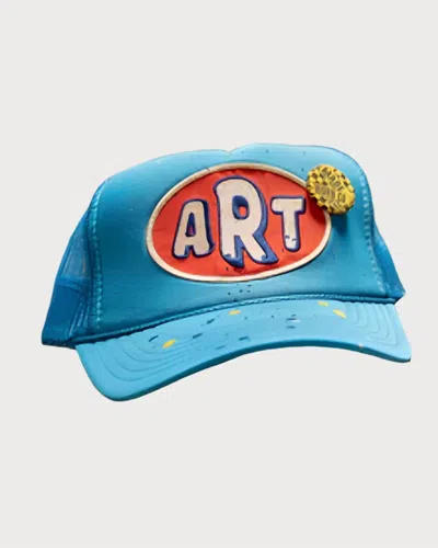 Madeworn Unisex - Art Trucker Hat In Light Blue