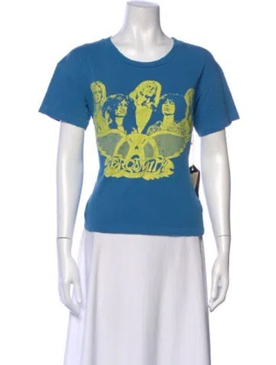 Pre-owned Madeworn Vintage Graphic Print T-shirt W/ Tags In Blue