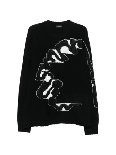 Madfrenzy Cortex Crew-neck Sweater In Black