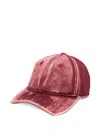 Madfrenzy Embroidered-logo Baseball Cap In Red