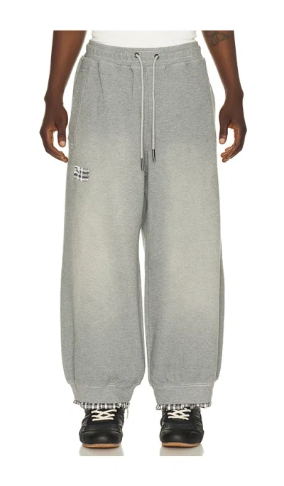 Madfrenzy Layered Sweatpants In Gray