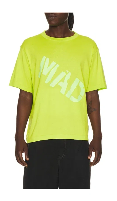 Madfrenzy Mad Knit T-shirt In Green
