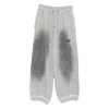 Madfrenzy Rodeo Drawstring Track Pants In Gray
