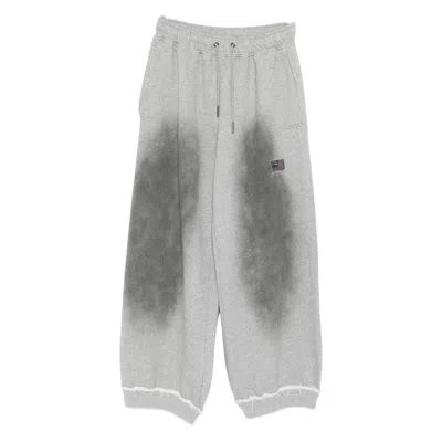 Madfrenzy Rodeo Drawstring Track Pants In Gray