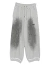 Madfrenzy Rodeo Drawstring Track Pants In Gray