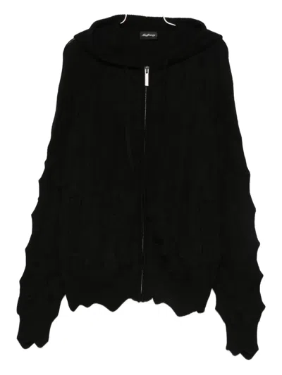 MADFRENZY SPIKED ZIP-UP HOODIE