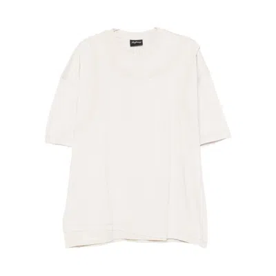Madfrenzy Double-layered Cotton T-shirt In White